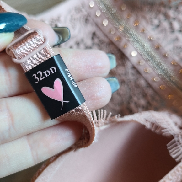 NWT Light Pink Lace 32DD Bra - Picture 7 of 10